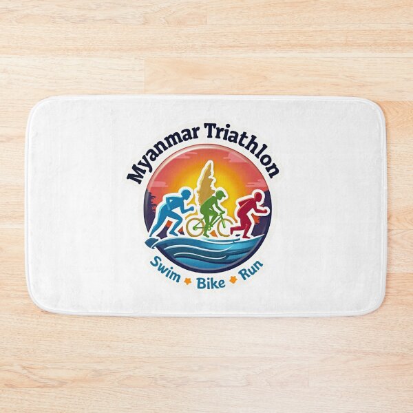 Item preview, Myanmar Triathlon Spirit – Swim, Bike, Run Through Tradition designed and sold by Triathlongram.