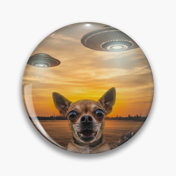 Item preview, Chihuahua Dog Selfie Phone Photo Funny UFO Sighting designed and sold by d247.