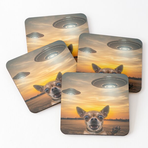 Item preview, Chihuahua Dog Selfie Phone Photo Funny UFO Sighting designed and sold by d247.