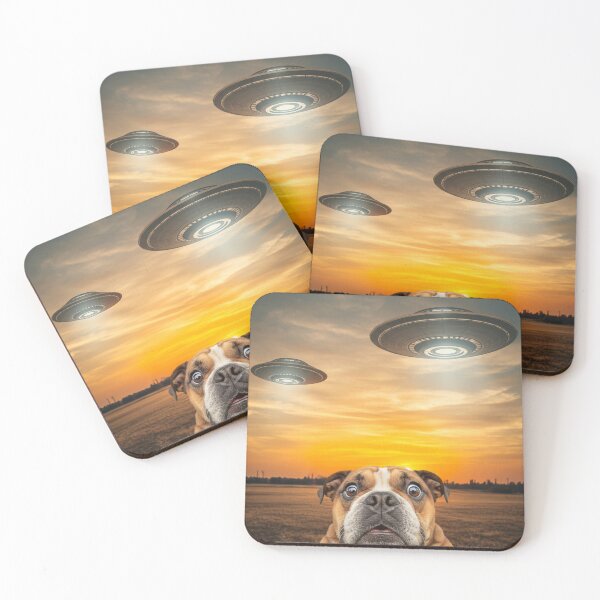 Item preview, Bulldog Dog Selfie Phone Photo Funny UFO Sighting designed and sold by d247.
