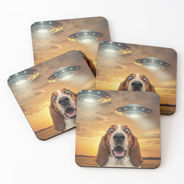 Item preview, Basset Hound Dog Selfie Phone Photo Funny UFO Sighting designed and sold by d247.