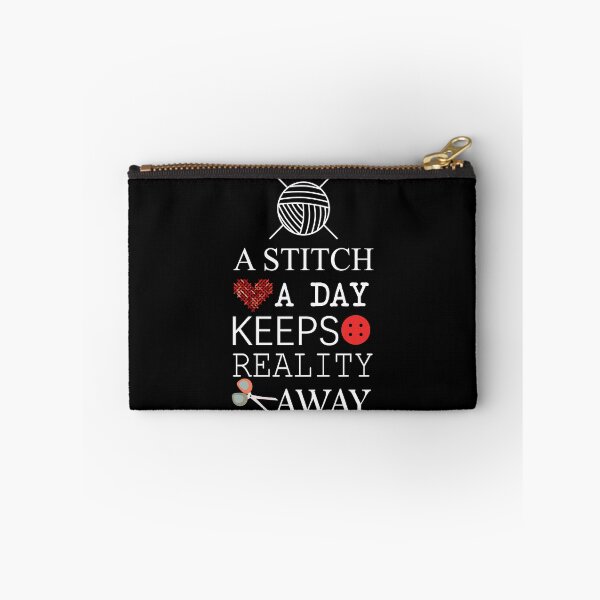 Item preview, A stitch a day keeps reality away designed and sold by adiosmillet.