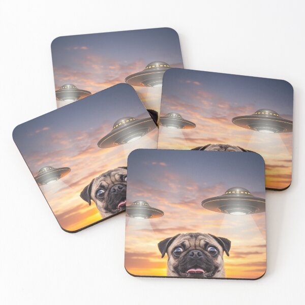 Item preview, Pug Dog Selfie Phone Photo Funny UFO Sighting designed and sold by d247.