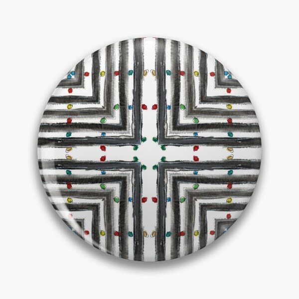 Item preview, Black and White Kaleidoscope Pattern designed and sold by KeksWorkroom.