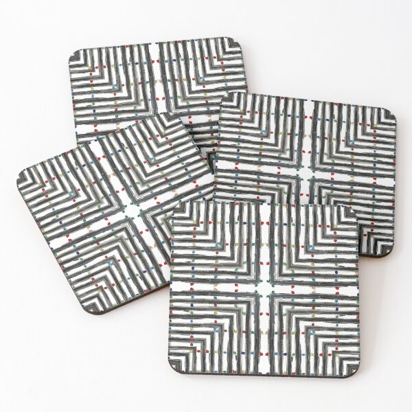 Item preview, Black and White Kaleidoscope Pattern designed and sold by KeksWorkroom.