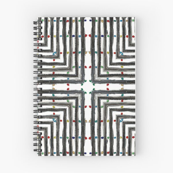 Item preview, Black and White Kaleidoscope Pattern designed and sold by KeksWorkroom.