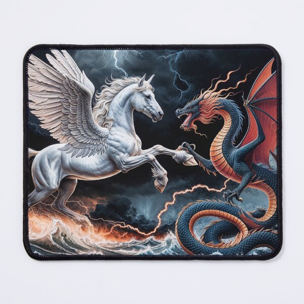 Item preview, Pegasus v Dragon AI Fantasy Scene designed and sold by Skye Ryan-Evans.