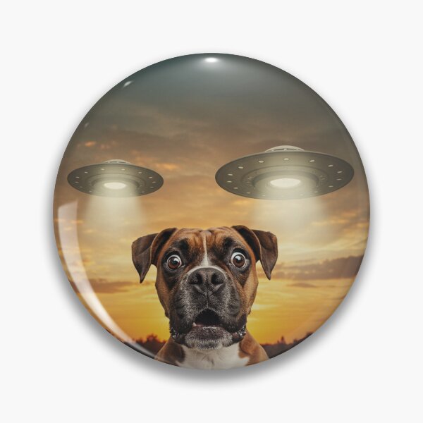 Item preview, Boxer Dog Selfie Phone Photo Funny UFO Sighting designed and sold by d247.