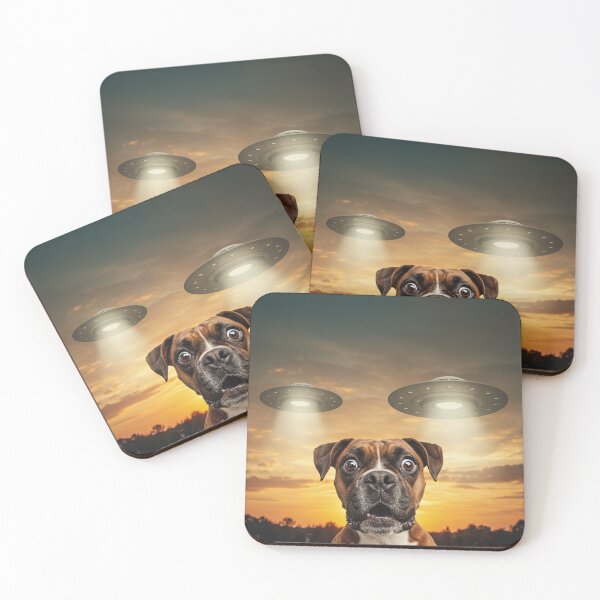 Item preview, Boxer Dog Selfie Phone Photo Funny UFO Sighting designed and sold by d247.