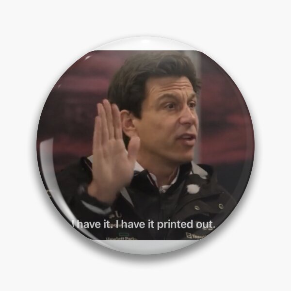Item preview, Toto Wolff Meme Sticker designed and sold by StickersbyCJ.