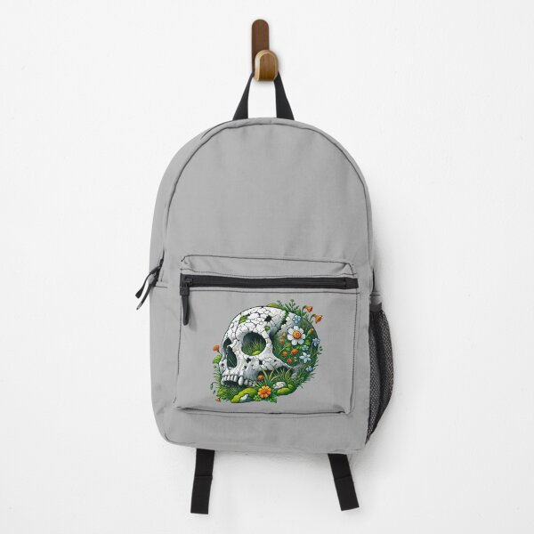 Item preview, Skull in Field of Wildflowers designed and sold by PinUpPizzazz.