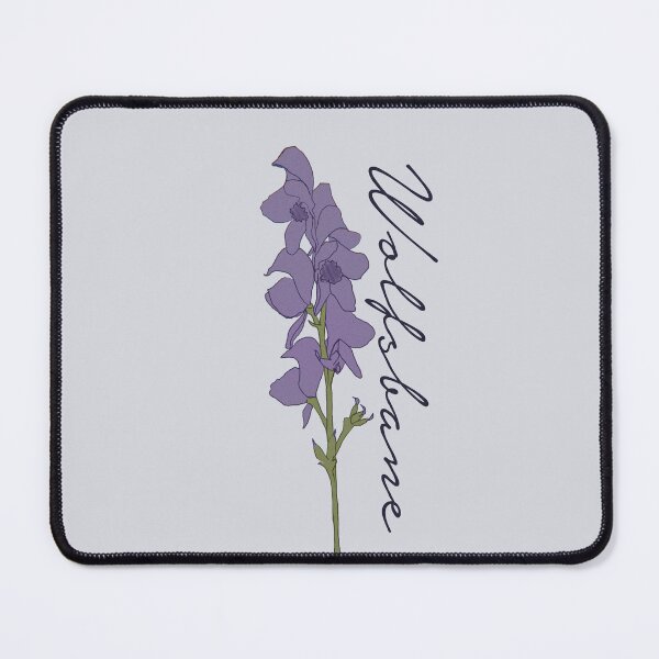 Item preview, Typography Wolfsbane Flowering Botanical designed and sold by Skull Fern.