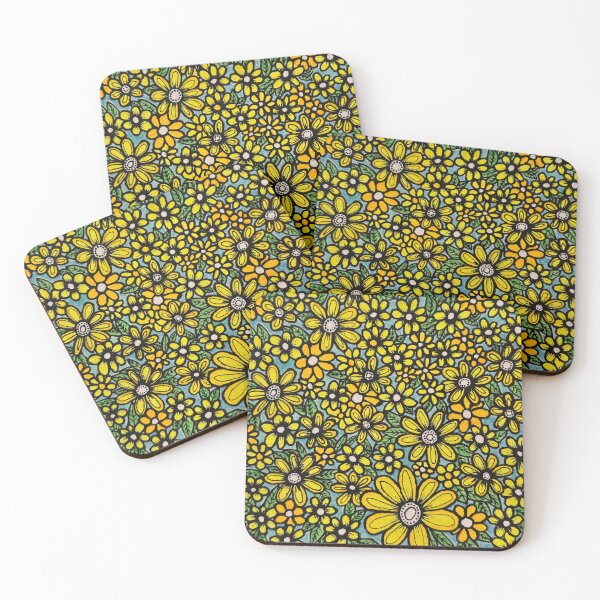 Item preview, Yellow flowers designed and sold by CarolZsoltArt.