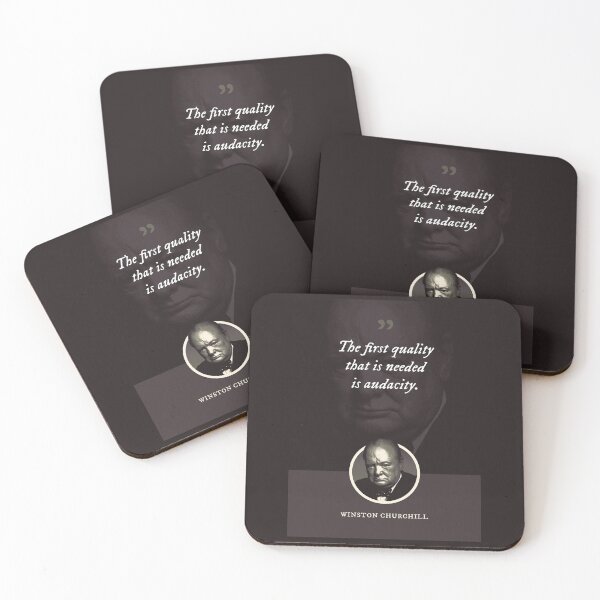 Item preview, Winston Churchill - The first quality that is needed is audacity designed and sold by Syahrasi.