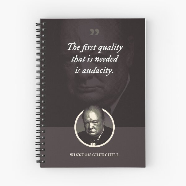 Item preview, Winston Churchill - The first quality that is needed is audacity designed and sold by Syahrasi.