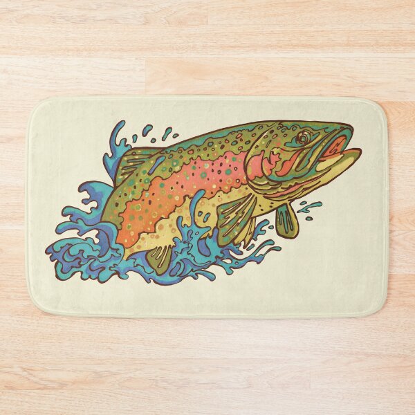 Item preview, psychedelic Trout designed and sold by TulpaPrints.