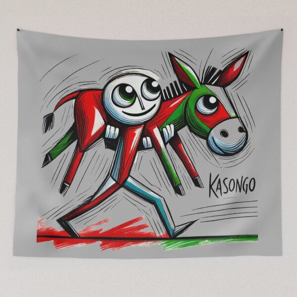 Item preview, KASONGO, Funny guy carrying a Donkey! designed and sold by Shs-Kenya.