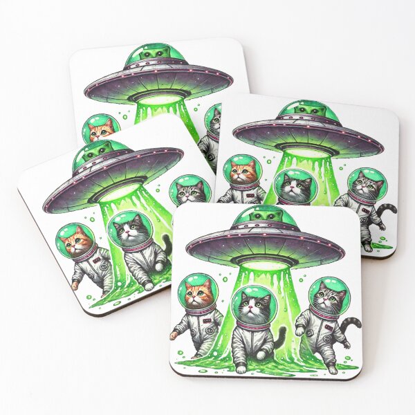 Item preview, Flying Saucer, Alien Cat Flying Saucer designed and sold by maximinano100k.