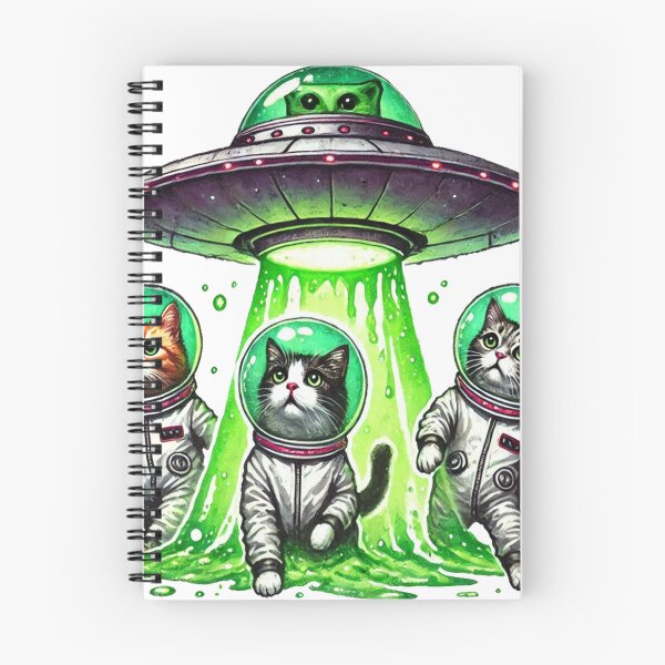 Item preview, Flying Saucer, Alien Cat Flying Saucer designed and sold by maximinano100k.