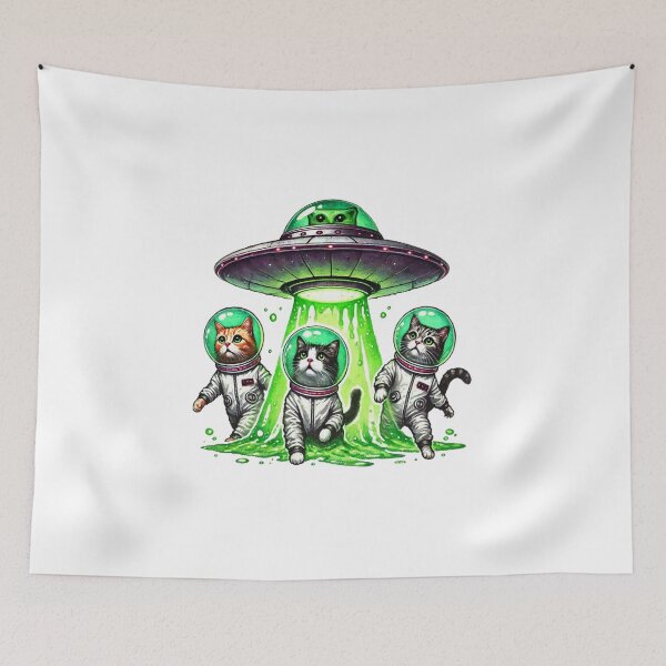 Item preview, Flying Saucer, Alien Cat Flying Saucer designed and sold by maximinano100k.