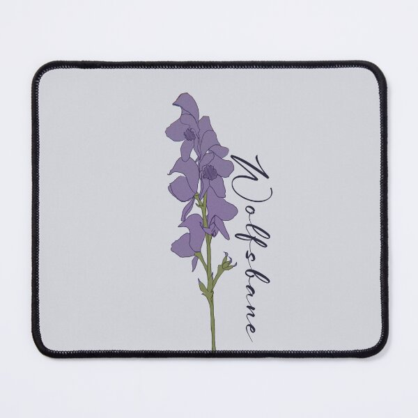 Item preview, Calligraphy Wolfsbane Flowering Botanical designed and sold by Skull Fern.