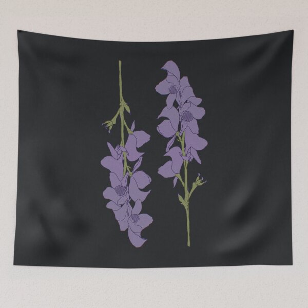 Item preview, Double Wolfsbane Flowering Botanical designed and sold by Skull Fern.