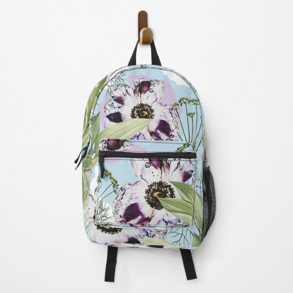 Artikelvorschau, Kaya | Powder Blue Pastell verschneit | Vintager botanischer Blumen-Boho-Garten | Frühlingsblüte entworfen und verkauft von 83oranges.com.
