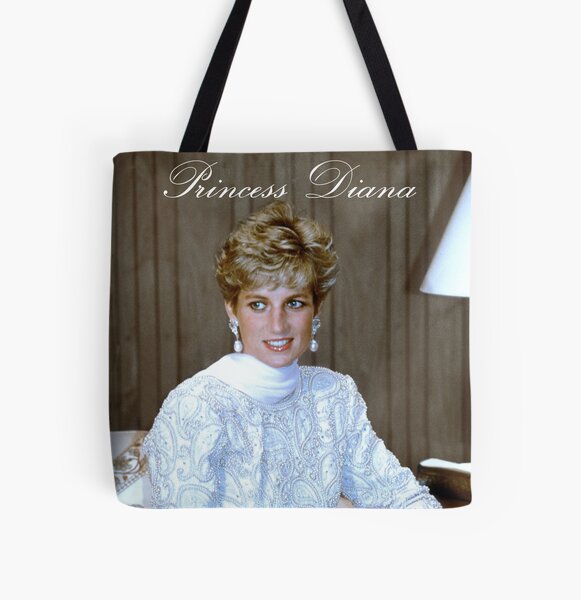 Iconic! HRH Princess of Wales All Over Print Tote Bag