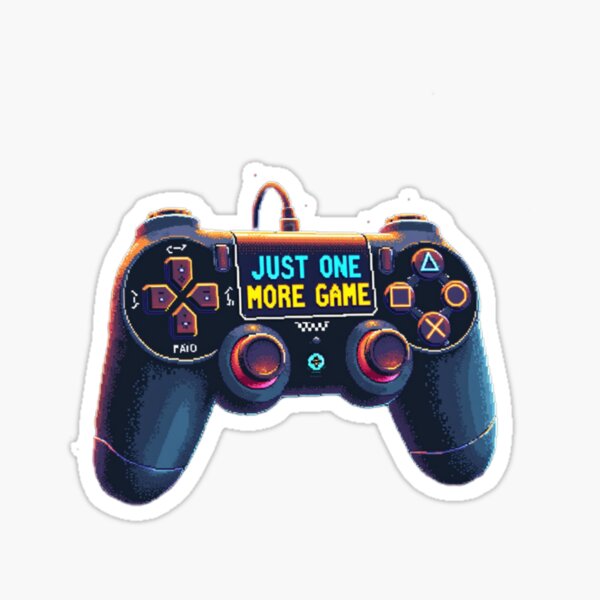 Item preview, Pixel Art Gamer T-Shirt - 'Just One More Game' Controller Design designed and sold by InsightA.