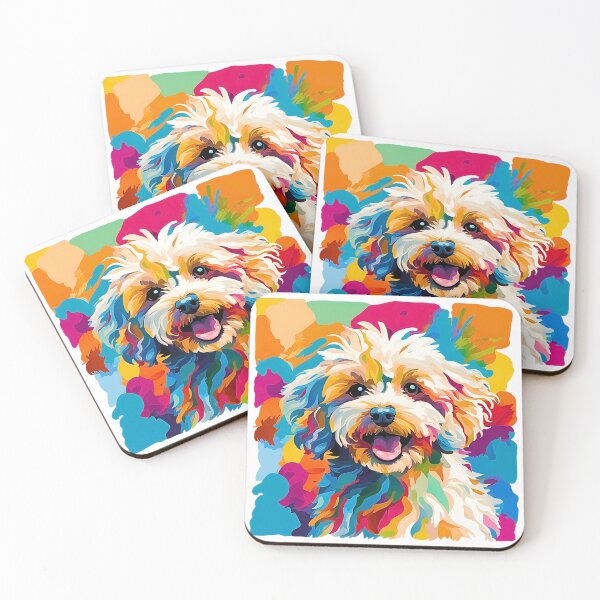 Item preview, Colorful Modern Art Maltipoo Design – A Vibrant Tribute to Maltipoo Lovers designed and sold by Fredster1966.