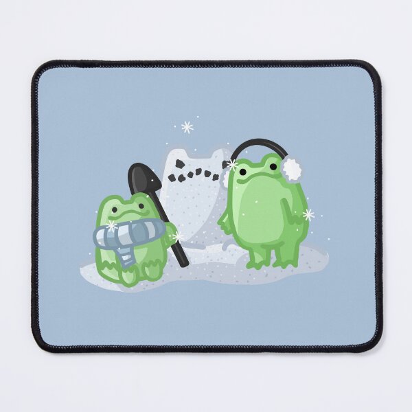 Item preview, Ranas y muñeco de nieve designed and sold by FlowMinnow.