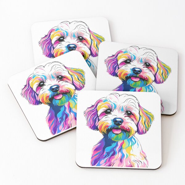Item preview, Colorful Modern Art Maltipoo – A Vibrant Tribute to Maltipoo Lovers designed and sold by Fredster1966.