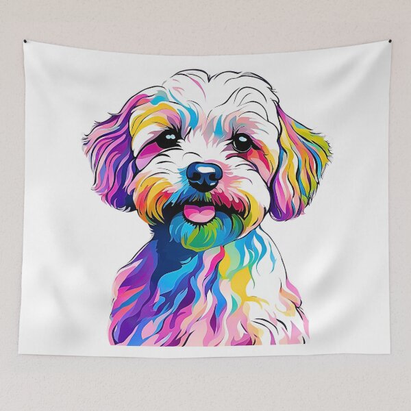 Item preview, Colorful Modern Art Maltipoo – A Vibrant Tribute to Maltipoo Lovers designed and sold by Fredster1966.