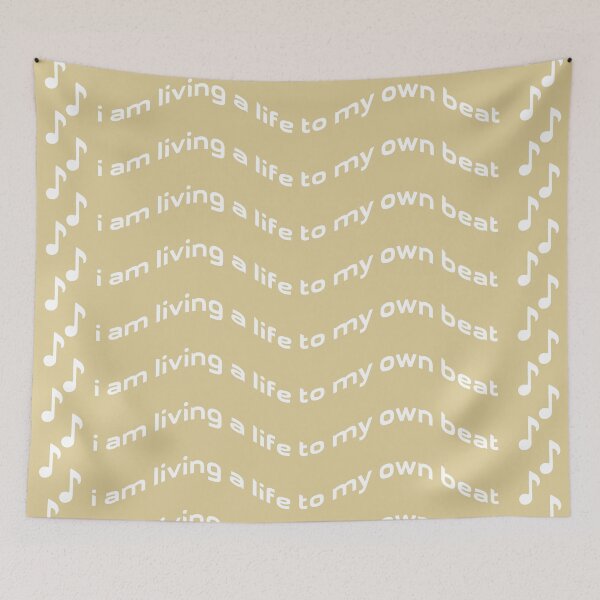 Item preview, Living a Life to My Own Beat – Feel the Flow, Unique designed and sold by villacreativa.