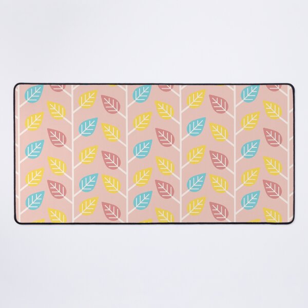 Item preview, Retro Pastel Leaves on Pink Background designed and sold by Elisabeth Coelfen.