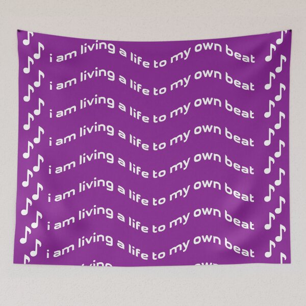 Item preview, Living a Life to My Own Beat – Feel the Flow, Unique designed and sold by villacreativa.