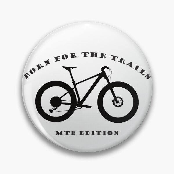Item preview, Born For The Trails | MTB Edition | Mountain Bike Black Silhouette  designed and sold by Printastic Digital .