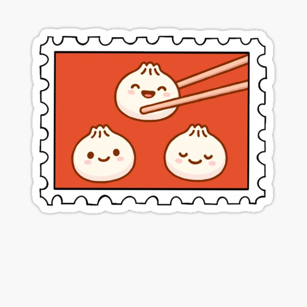Item preview, Kawaii Dumpling Stamp designed and sold by Cait-Creates22.