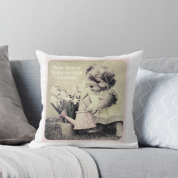 Item preview, Miss Dotty Tends to Her Flowers designed and sold by Grace-n-Gussy.