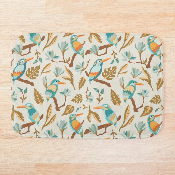 Item preview, Kingfishers and Pale Magnolias pattern designed and sold by Elisabeth Coelfen.