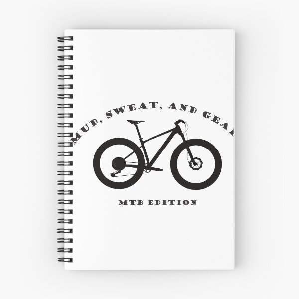 Item preview, Mud, Sweat, And Gears| MTB Edition | Mountain Bike Black Silhouette  designed and sold by Printastic Digital .
