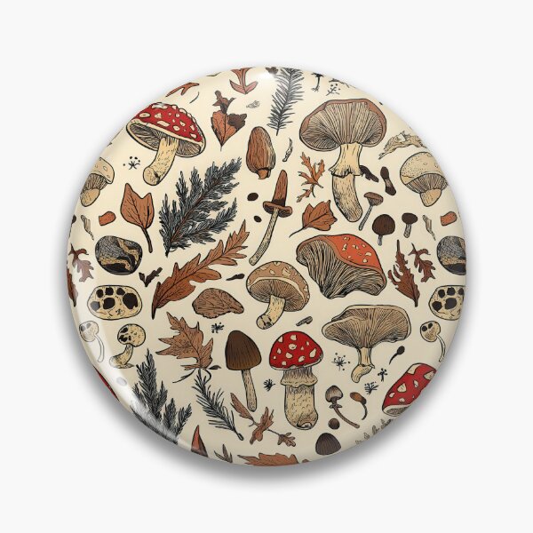 Item preview, Realistic mushroom drawings inspired by nature's beauty designed and sold by Piotrek0001.