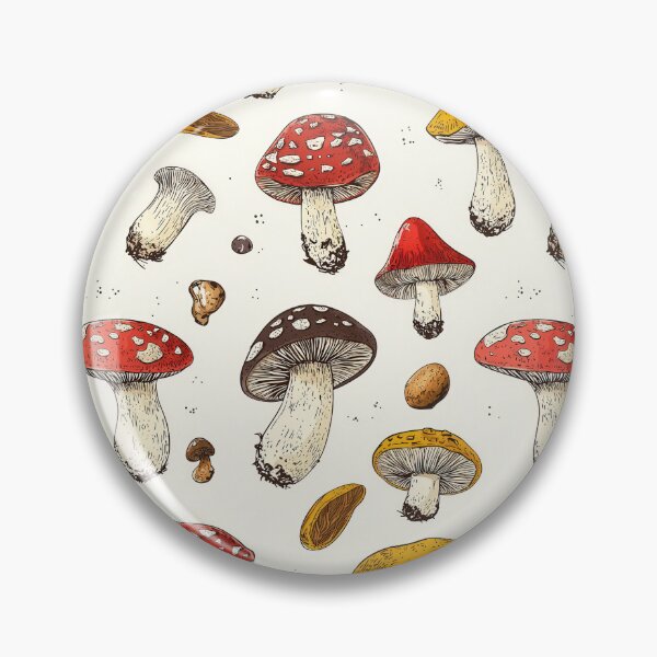 Item preview, Vibrant mushroom art showcasing forest diversity designed and sold by Piotrek0001.