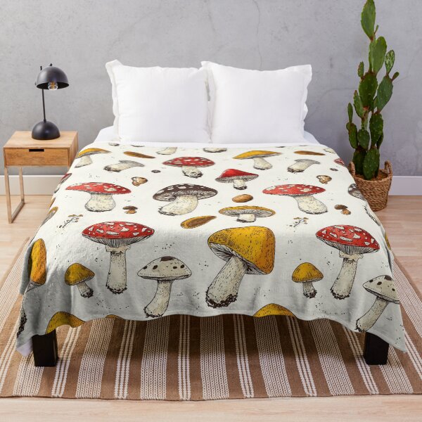 Item preview, Vibrant mushroom art showcasing forest diversity designed and sold by Piotrek0001.