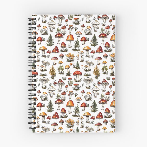 Item preview, Artistic depictions of wild mushrooms in natural settings designed and sold by Piotrek0001.