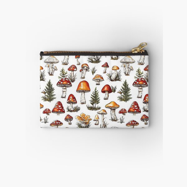 Item preview, Artistic depictions of wild mushrooms in natural settings designed and sold by Piotrek0001.