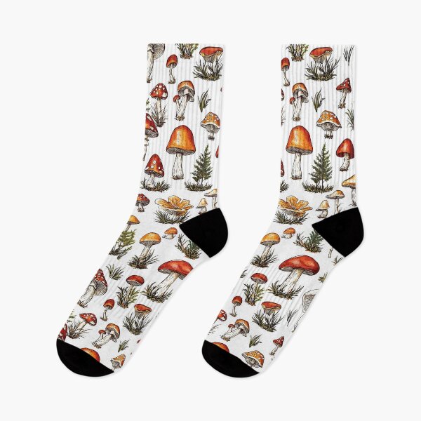 Item preview, Artistic depictions of wild mushrooms in natural settings designed and sold by Piotrek0001.