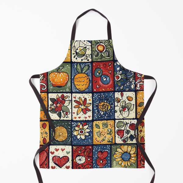 Item preview, Playful floral and fruit-themed decorative tiles designed and sold by Piotrek0001.