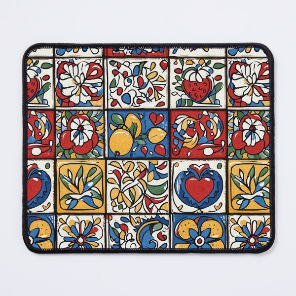 Item preview, Folk-inspired tile design with vibrant patterns designed and sold by Piotrek0001.