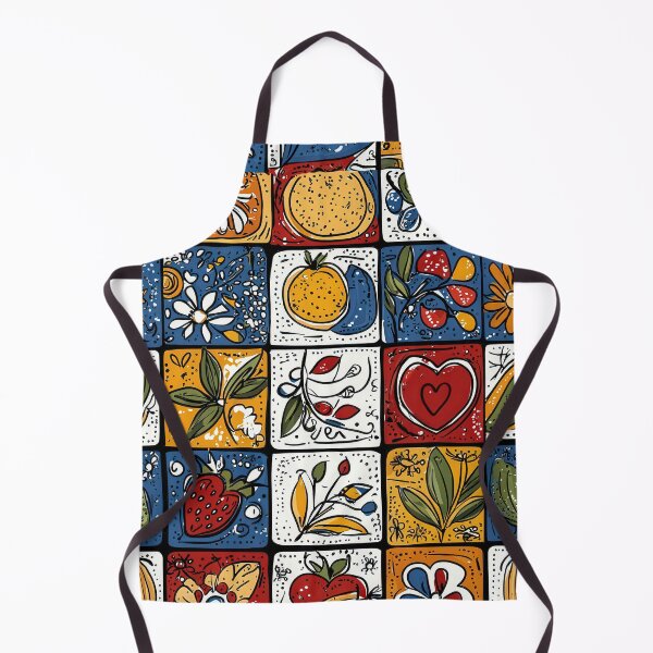 Item preview, Modern artistic tiles featuring flowers and fruits designed and sold by Piotrek0001.